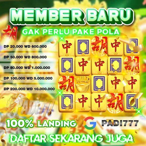 PADI777 Bonus Member Baru 100%